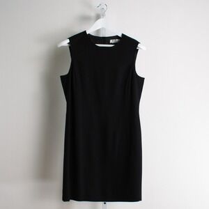 Marella‎ Made in Italy Black Sleeveless Dress Sheath Minimalist Career 8 / 10